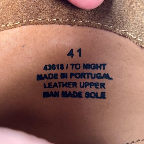 BRONX Ankle Boots Sz 10.5-11/41 Brown Leather Block Heel Bootie Casual Zip Up - Picture 12 of 12